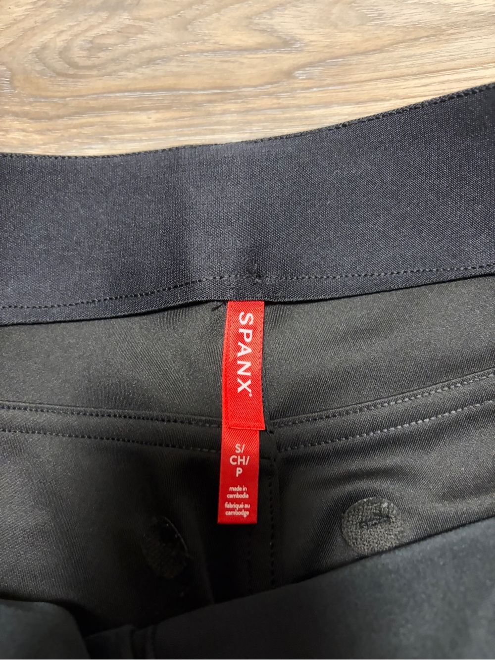 SPANX Leather-Like Straight Leg Pants Small Black Faux Leather Pull-On - Picture 5 of 5